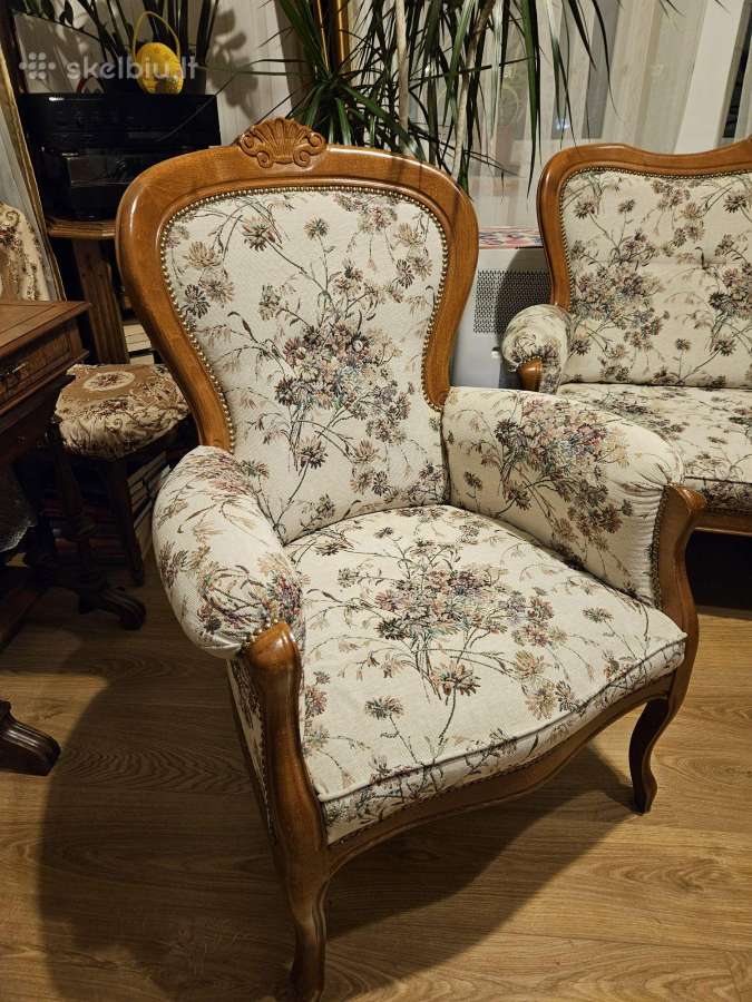 Retro st,super stovio dvisėdė sofutė+2 foteliai - nuotraukos Nr. 5