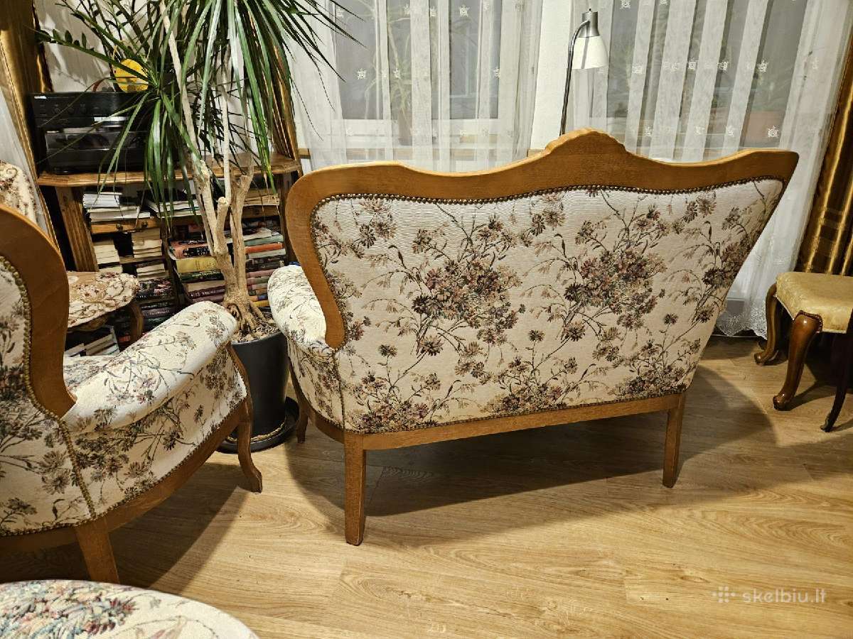Retro st,super stovio dvisėdė sofutė+2 foteliai - nuotraukos Nr. 4