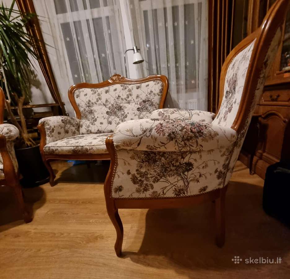 Retro st,super stovio dvisėdė sofutė+2 foteliai - nuotraukos Nr. 9