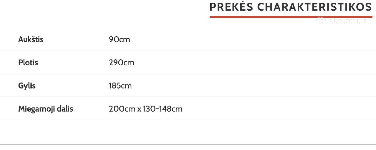 Didelė pilka patogi sofa su miegama dalimi - nuotraukos Nr. 6