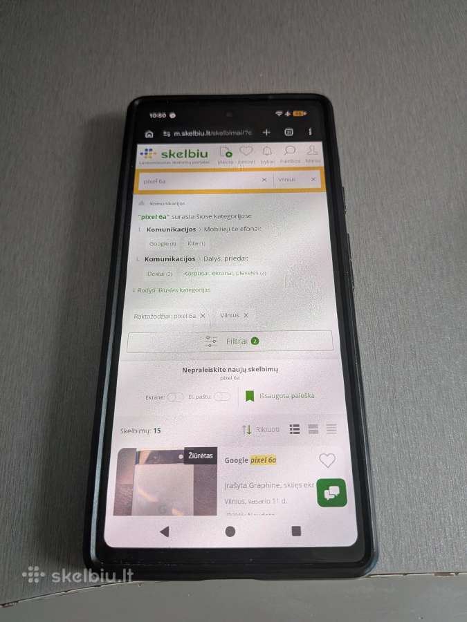 Google Pixel 6a (6/128gb) + Spigen dėklas + dėžutė - nuotraukos Nr. 4