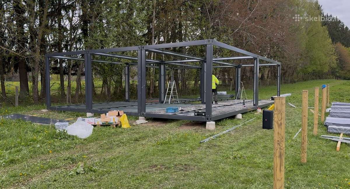 Sustiprinti 3x6 m rėmai su Mgo grindimis - nuotraukos Nr. 7