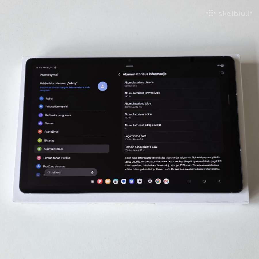 Samsung Tab S10 Fe - nuotraukos Nr. 2