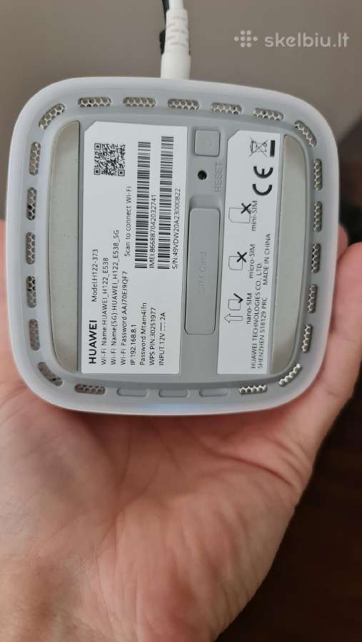 5G modemas Huawei Cpe Pro 2 H122-373 - nuotraukos Nr. 5
