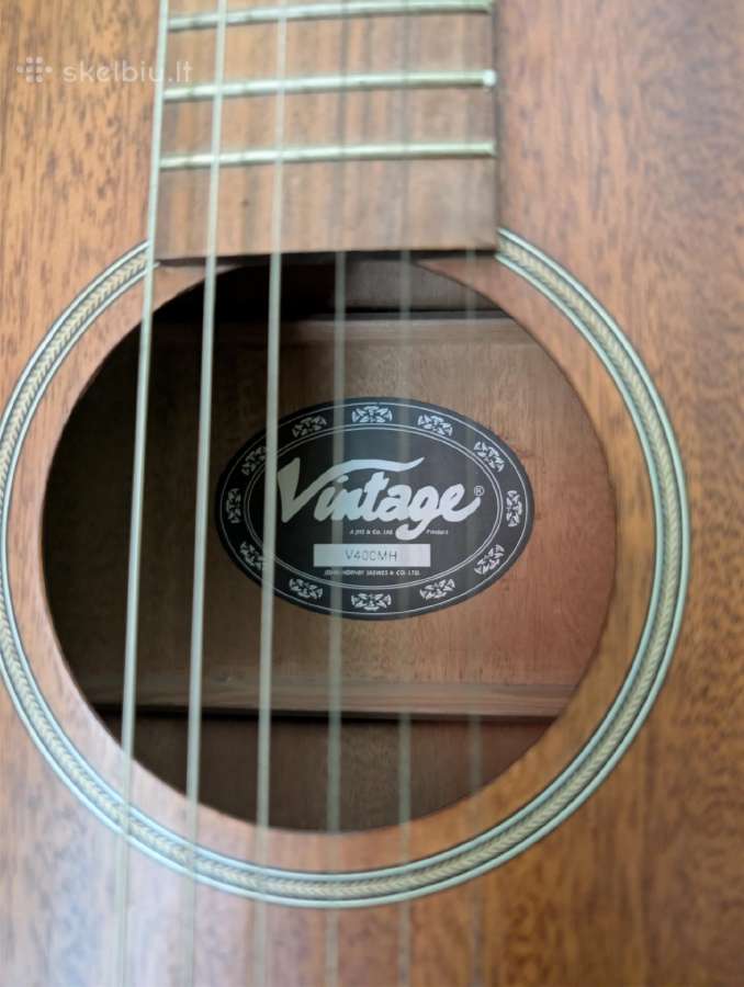 Vintage V400mh akustinė gitara - nuotraukos Nr. 3