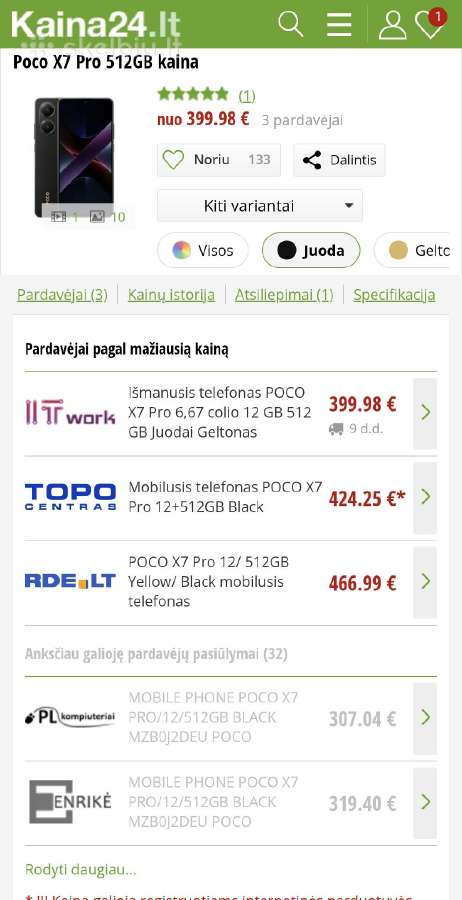 Xiaomi Poco X7 Pro 5G 12/512gb Naujas - nuotraukos Nr. 4