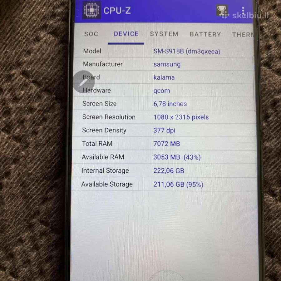 Samsung S23 Ultra 8/256 GB naudotas - nuotraukos Nr. 4