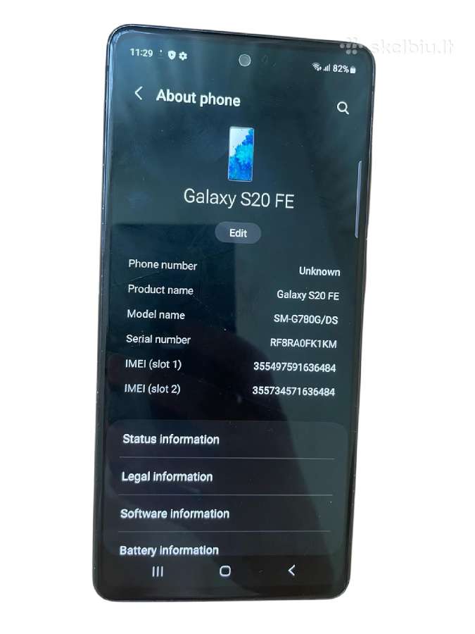 Samsung Galaxy S20 Fe (Snapdragon) - nuotraukos Nr. 6