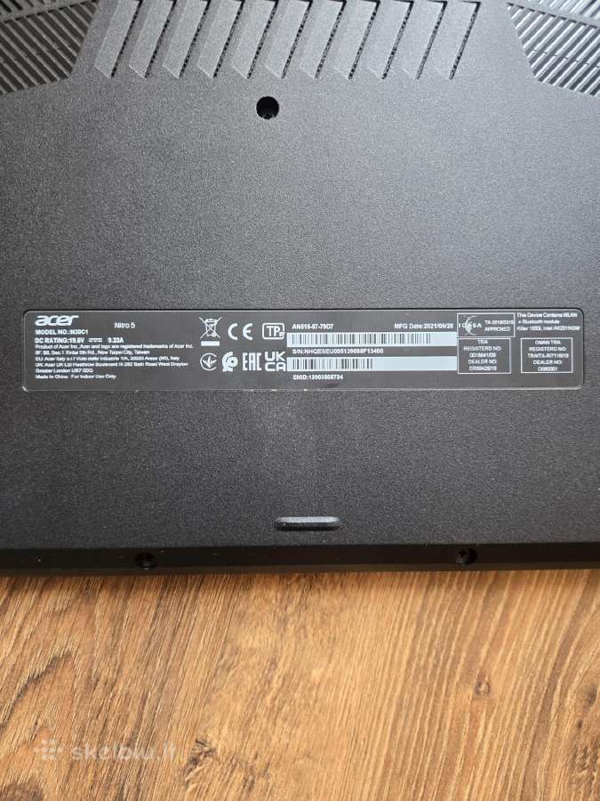 Acer nitro 5 - nuotraukos Nr. 9