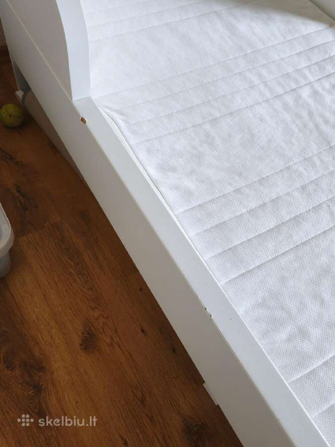 Vaikiška keičiamo ilgio lova su čiužiniu. - nuotraukos Nr. 4