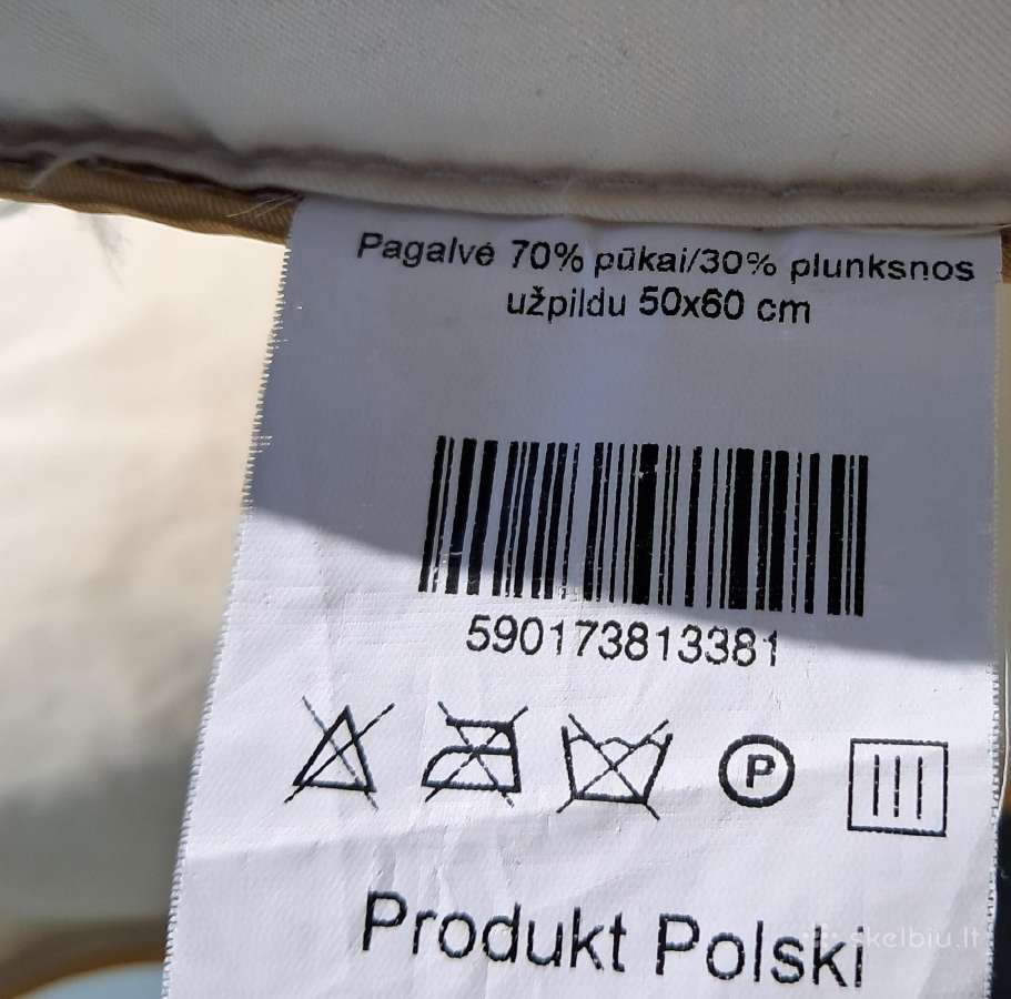 Pūkų ir plunksnų pagalvės - nuotraukos Nr. 5