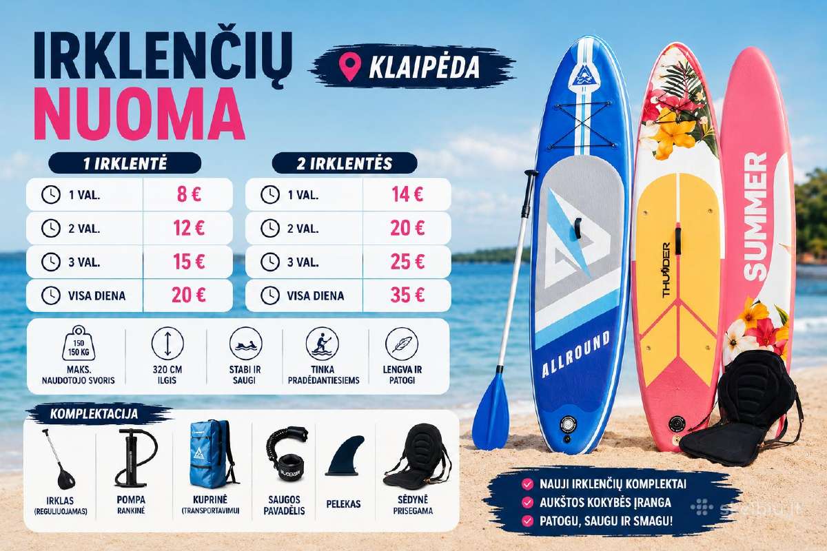 Sup Irkelnčių Nuoma - nuotraukos Nr. 2