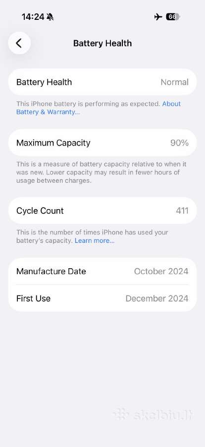 iPhone 16 Pro 512gb 90% touch defektas - nuotraukos Nr. 8
