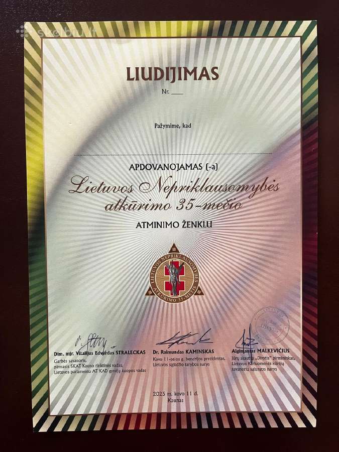 Žygio ženklas ir Liudijimas - nuotraukos Nr. 2