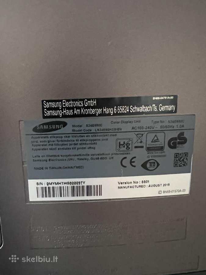 Samsung monitorius S24e650c - nuotraukos Nr. 2