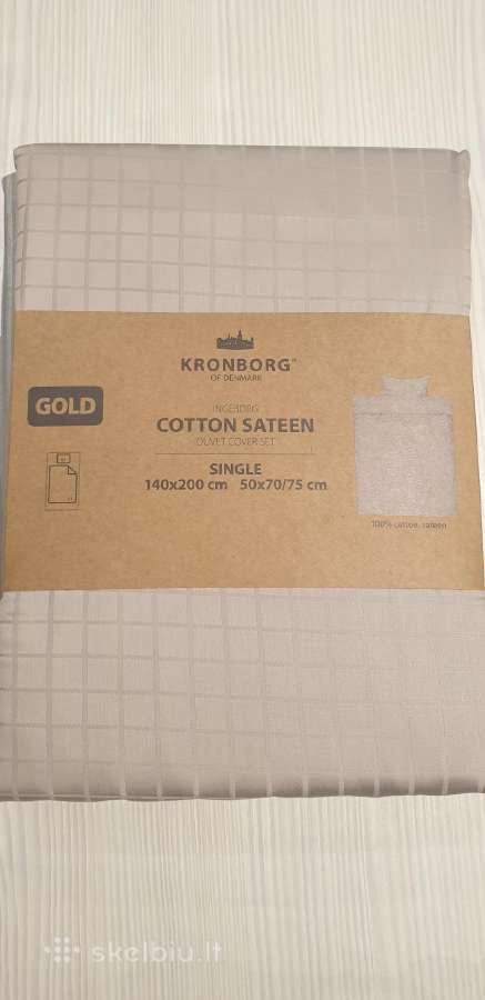 Cotton sateen gold patalines komplektas - nuotraukos Nr. 7