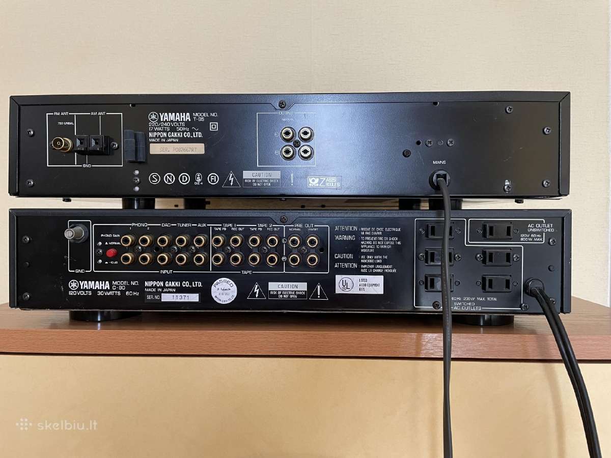 Yamaha C-80 pradinis stiprintuvas+yamaha T-85 tiun - nuotraukos Nr. 3
