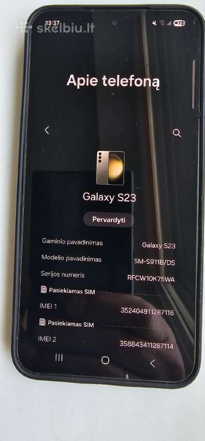 Samsung Galaxy S23, 128gb, - nuotraukos Nr. 2