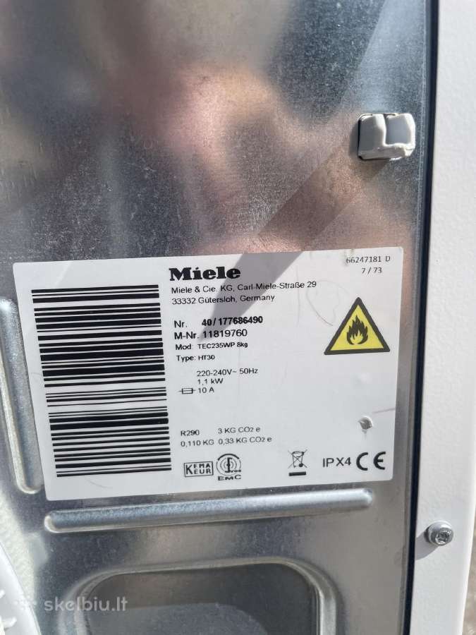 Miele džiovykle Tec235wc - nuotraukos Nr. 5
