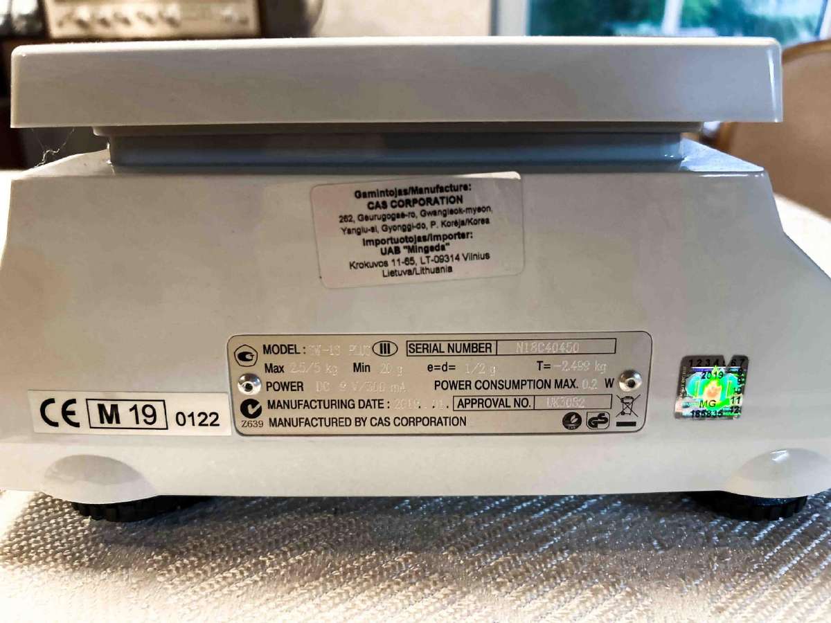 Cas Sw-1s Plus III elektroninės svarstyklės - nuotraukos Nr. 3