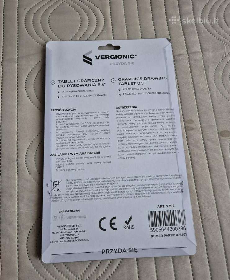 Piešimo-rašymo planšetė vaikui nuo 3 metų - nuotraukos Nr. 3