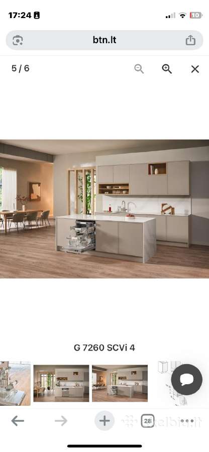 Miele įmontuojama indaplovė G7260scvi - nuotraukos Nr. 4