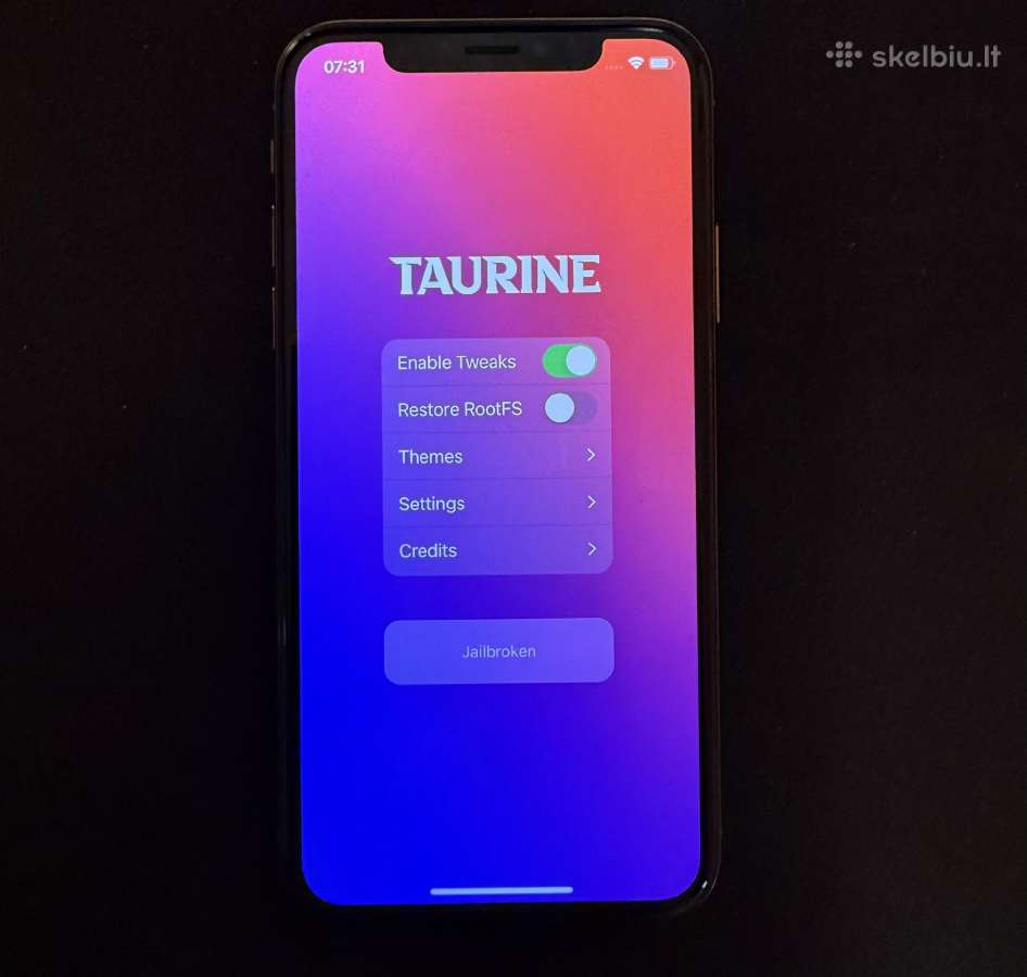 iPhone XS ios 14 64gb Gold rootful Taurine - nuotraukos Nr. 6