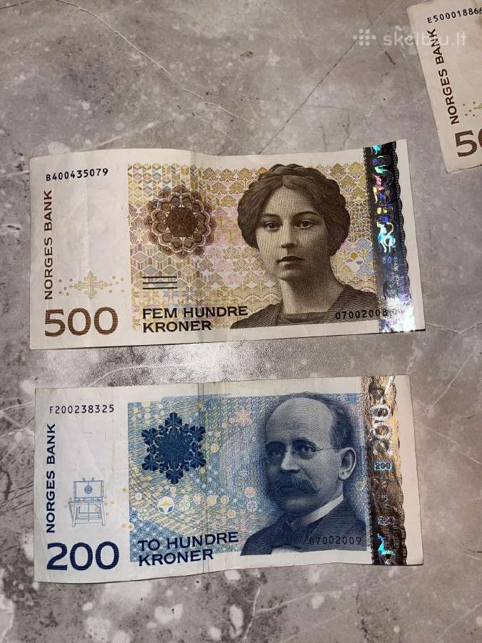 Norvegijos banknotai - nuotraukos Nr. 3
