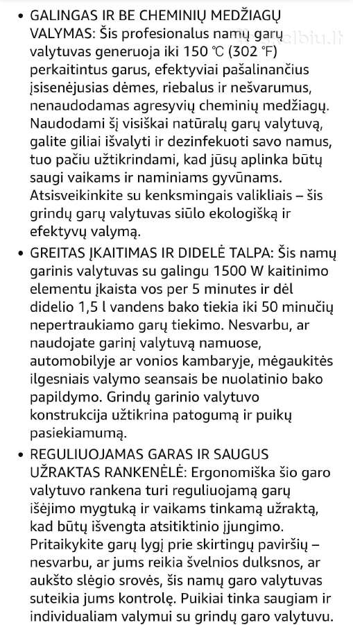 Garinis siurblys,valytuvas - nuotraukos Nr. 6