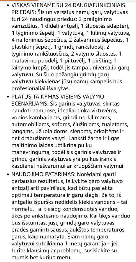 Garinis siurblys,valytuvas - nuotraukos Nr. 7