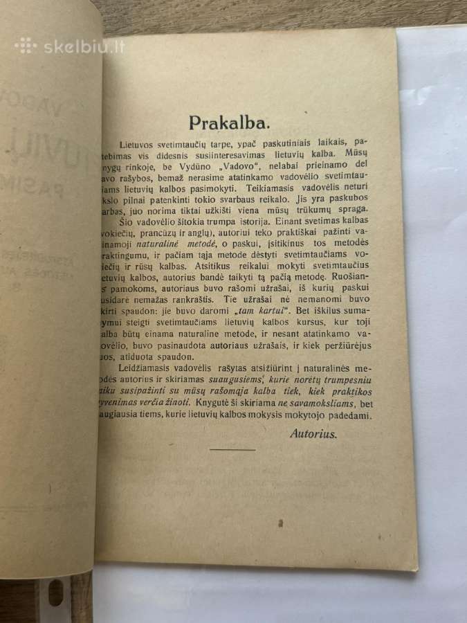 Vadovėlis Lietuvių kalbos pasimokyti 1920 m. - nuotraukos Nr. 3