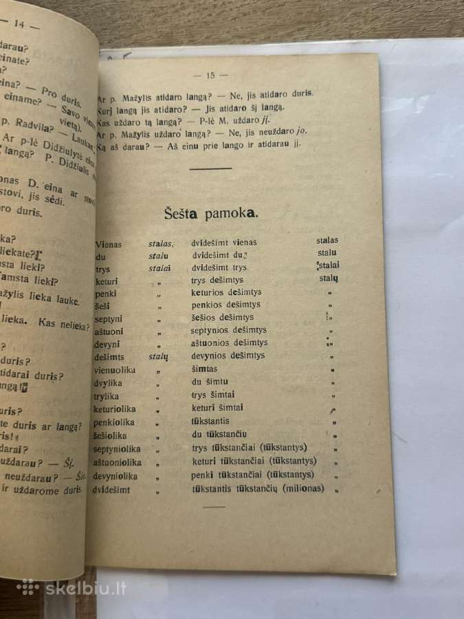Vadovėlis Lietuvių kalbos pasimokyti 1920 m. - nuotraukos Nr. 4