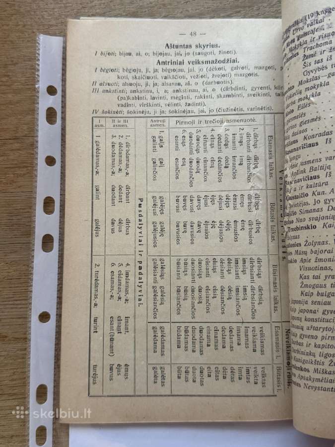 Vadovėlis Lietuvių kalbos pasimokyti 1920 m. - nuotraukos Nr. 6