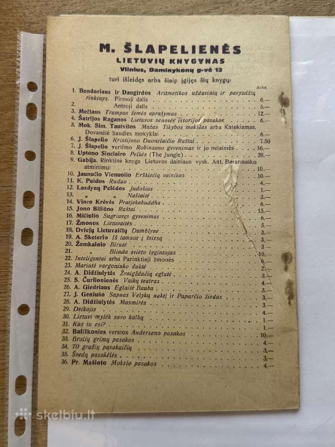 Vadovėlis Lietuvių kalbos pasimokyti 1920 m. - nuotraukos Nr. 7