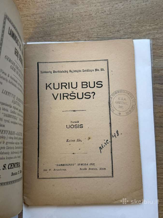 Kurių bus viršus? 1921 m. - nuotraukos Nr. 2