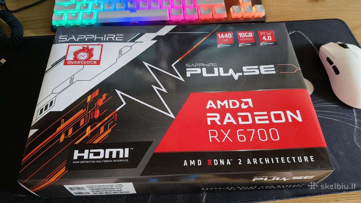 Sapphire Pulse radeon Rx6700 10gb - nuotraukos Nr. 7