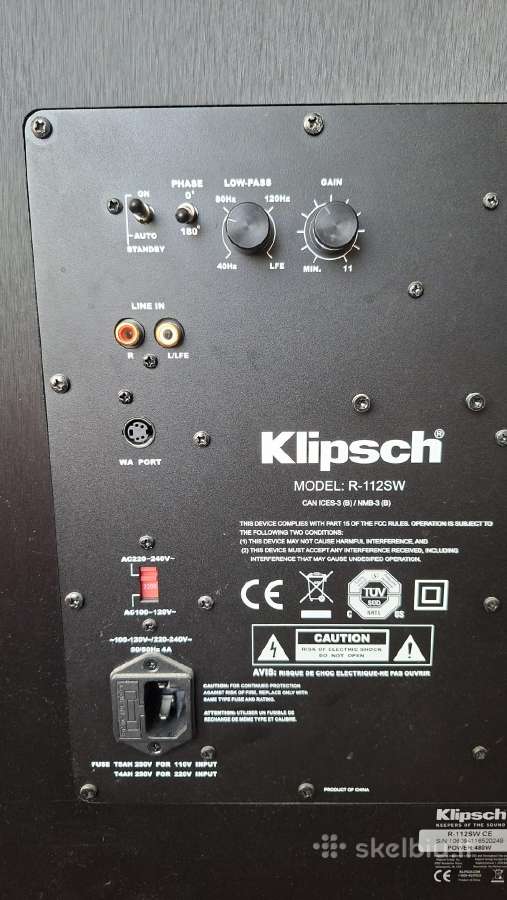 Klipsch r-112sw - nuotraukos Nr. 3