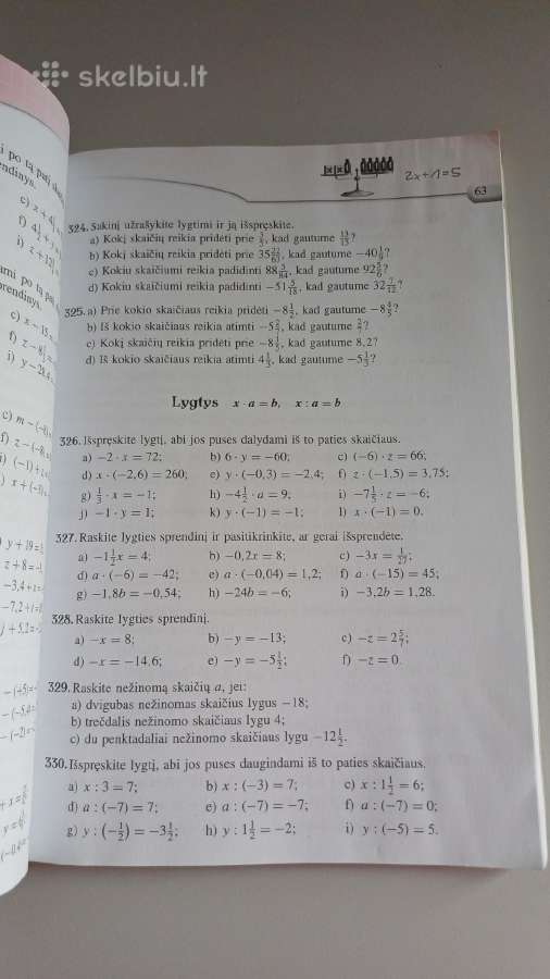 Matematika Tau Plius 7 ir 8 klasei - nuotraukos Nr. 5