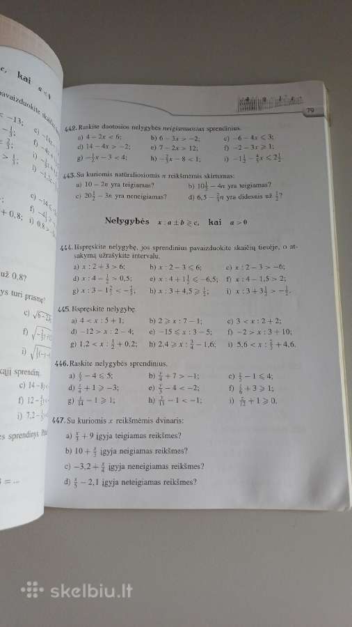 Matematika Tau Plius 7 ir 8 klasei - nuotraukos Nr. 6