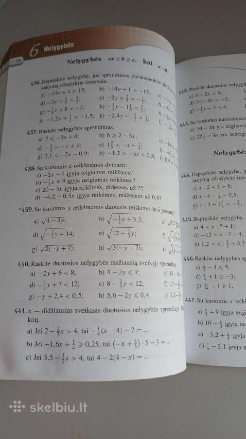 Matematika Tau Plius 7 ir 8 klasei - nuotraukos Nr. 7
