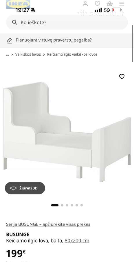 Ikea lova Busunge - nuotraukos Nr. 8