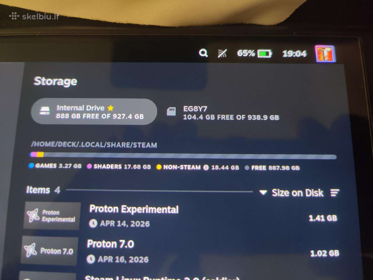 Steam Deck Oled 1tb mažai naudotas - nuotraukos Nr. 3