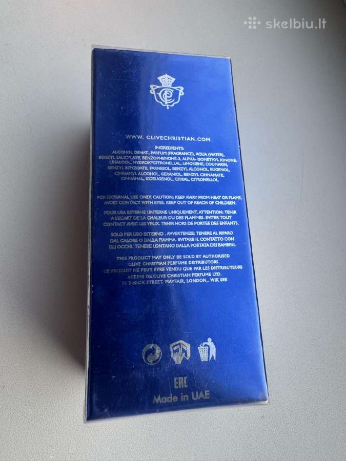 Naujas Clive Christian 25 ml-32 eur - nuotraukos Nr. 5