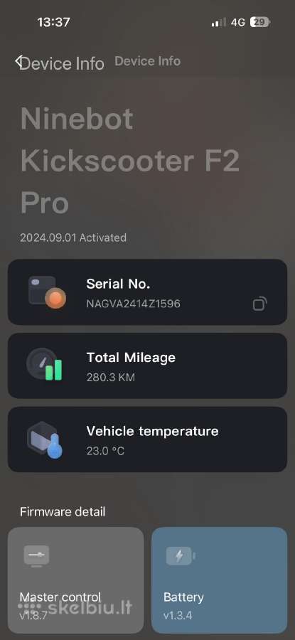 Segway Ninebot F2 Pro D - nuotraukos Nr. 7