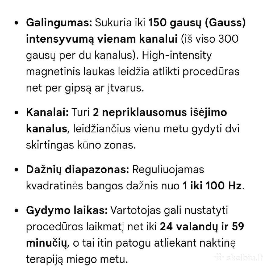 I-tech mag nešiojamas magnetoterapijos aparatas - nuotraukos Nr. 4