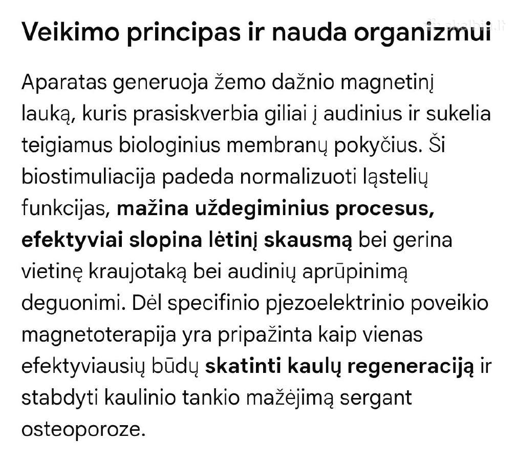 I-tech mag nešiojamas magnetoterapijos aparatas - nuotraukos Nr. 6
