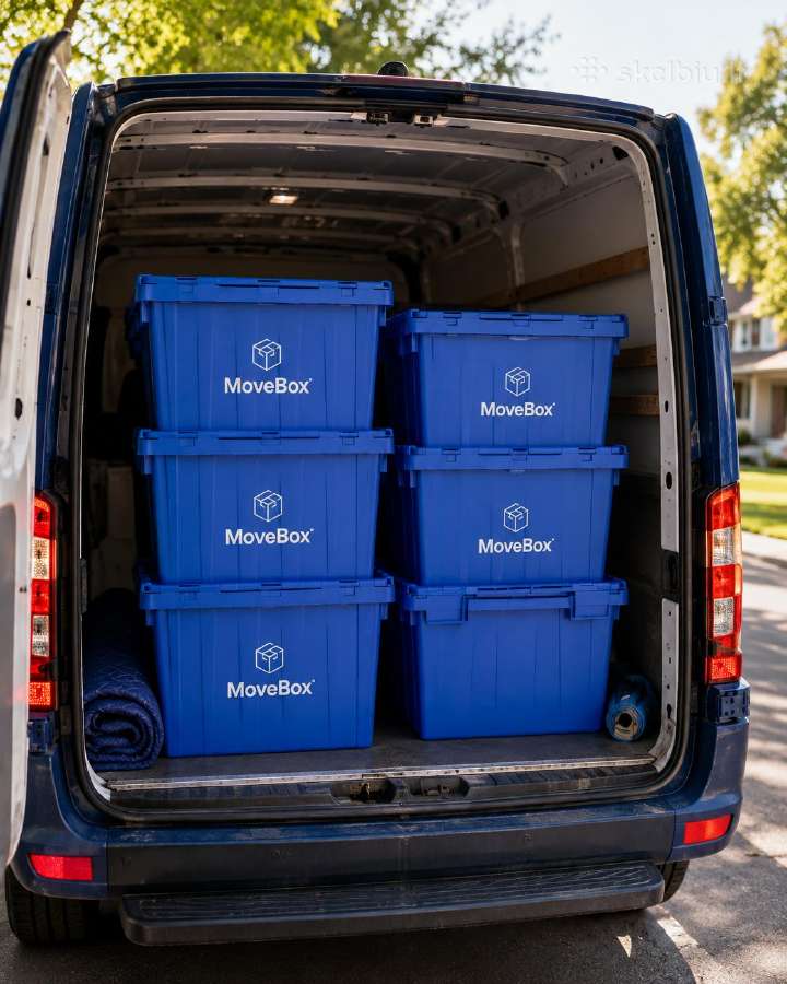 Plastikinių dėžių nuoma kraustymuisi Movebox - nuotraukos Nr. 4
