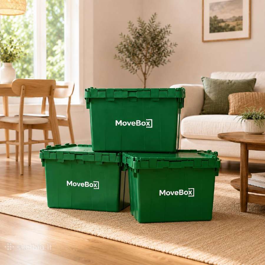 Nuomojamos tvirtos plastikinės kraustymosi dėžės - nuotraukos Nr. 3