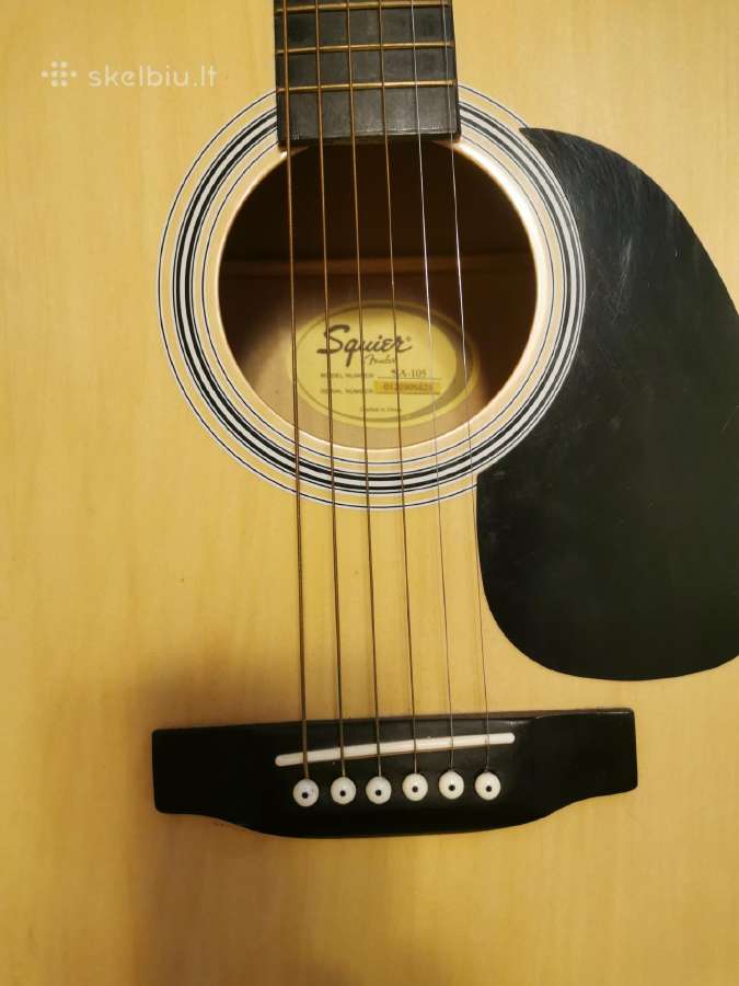Squier by Fender Sa-105 akustinė gitara - nuotraukos Nr. 2