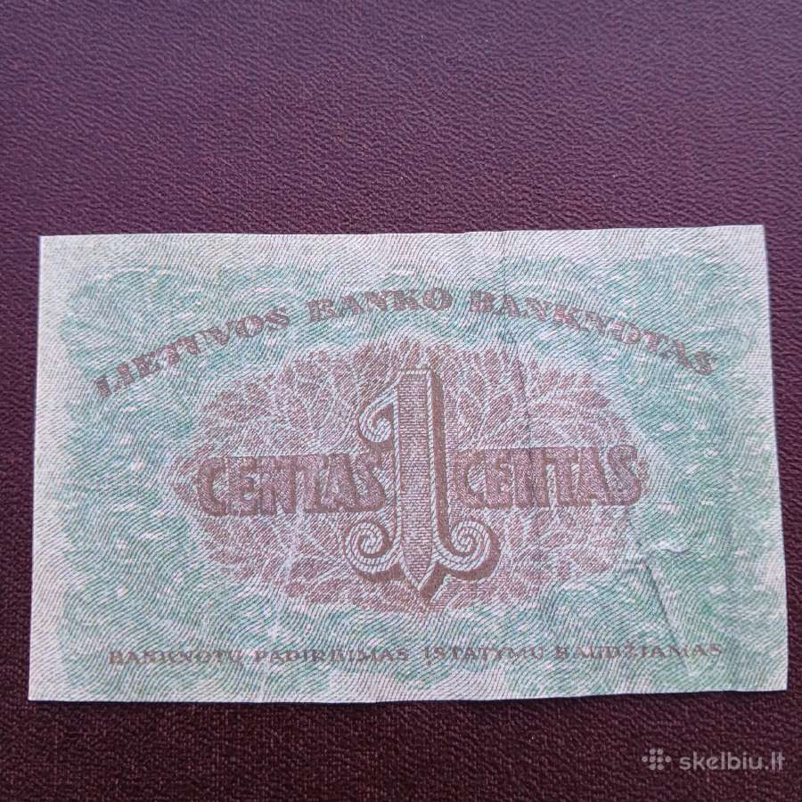 1 centas 1922 m. - nuotraukos Nr. 2